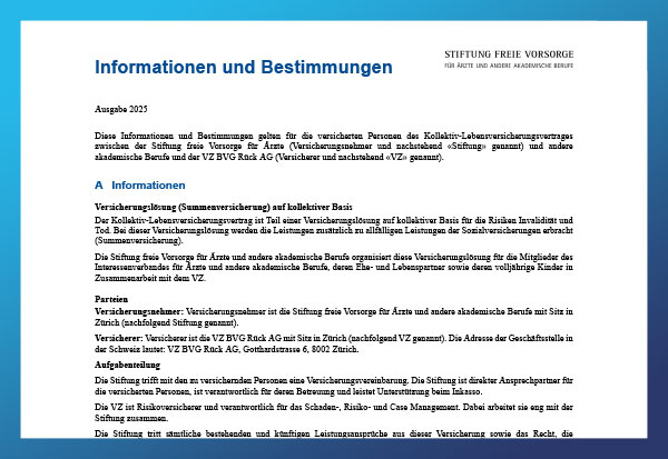 Informationen  und Bestimmungen, Ausgabe 2025