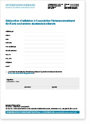 Déclaration d'adhésion