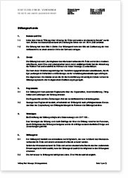 Stiftungsurkunde